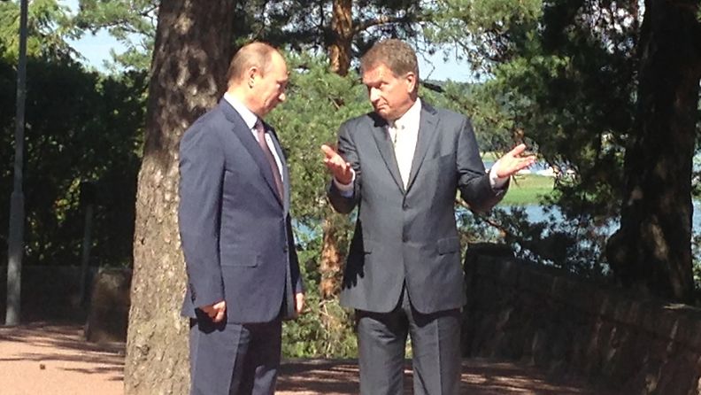 Putin ja Niinistö keskustelivat Kultarannassa 25. kesäkuuta 2013.