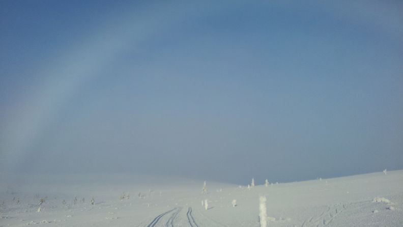 Talvipäivä Saariselällä 11. helmikuuta 2013. Lukijan kuva: Raimo Mikkonen
