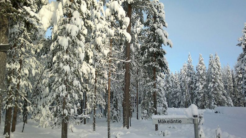 Lumikinokset Äkäslompolossa 9. marraskuuta 2012.