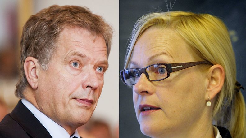 Eva Biaudet (r.) ja Sauli Niinistö (kok.) valitaan tänään puolueidensa presidenttiehdokkaiksi.