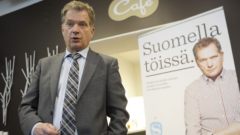 Kokoomuksen presidenttiehdokas Sauli Niinistö. 