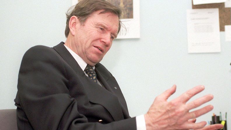 RKP:n entinen kansanedustaja Ingvar S. Melin vuonna 1995. 