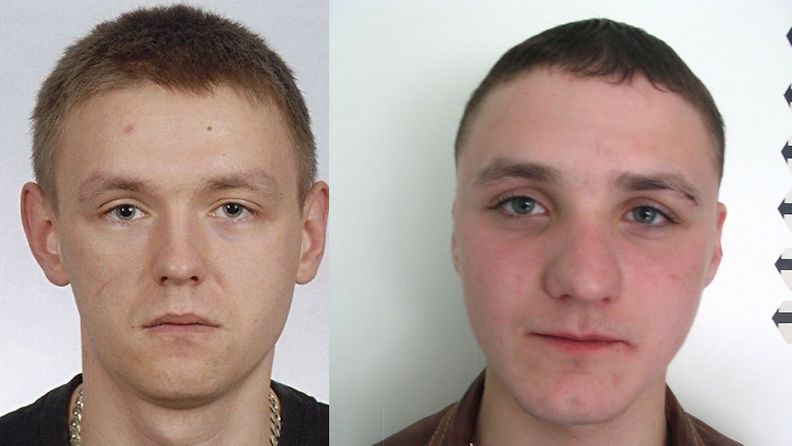 Viron poliisi etsii Viktor Kabanovia ja Andrei Karanetsia 27.4.2011. Kuva: Poliisi  
