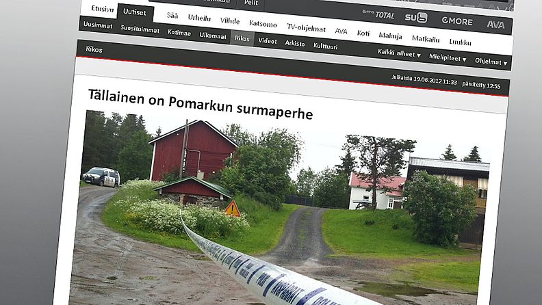 Pomarkun tragediasta kertova juttu oli luetuin uutinen mtv3.fi:n uutissivuilla 2012.