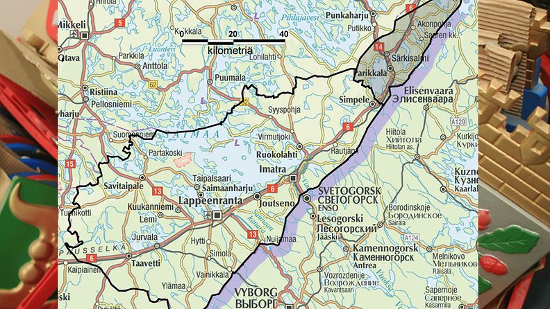 Kartan ja aluejaon lähde: Karttakeskus OY, Valtiovarainministeriö