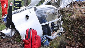 Cessna-pienkone putosi Porvossa 23.4.2010. Kuva: StudioLindell 