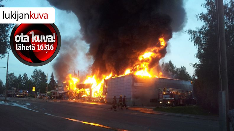 Pohjois-Savossa Leppävirralla K-market Super Monnissa syttyi tulipalo 28. heinäkuuta 2012.