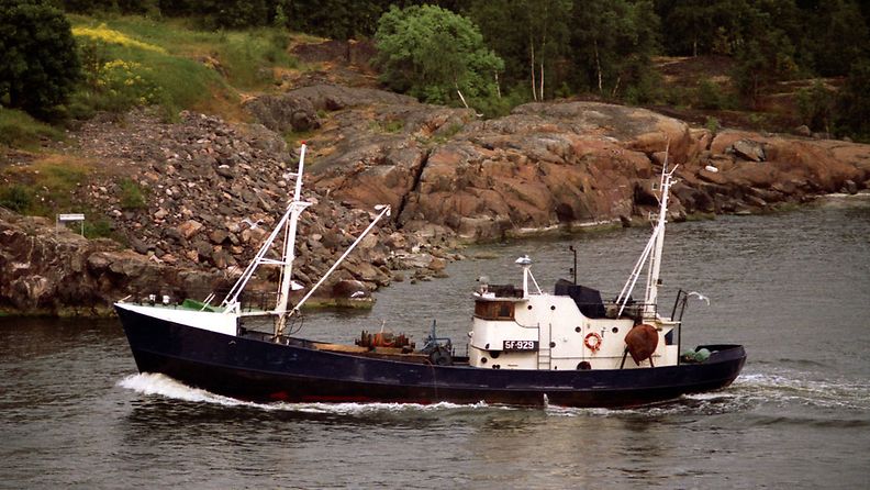 Florence-kalastusalus upposi Suomenlahdella. Kuva Florencesta vuodelta 1992. Kuvaaja: Petri Sipilä