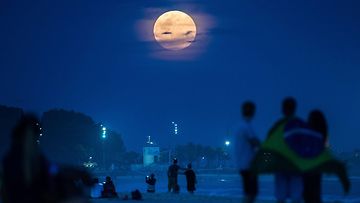 Upea kuu Rio de Janeirossa 10. elokuuta 2014.
