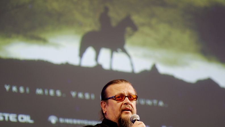 Tuottaja Markus Selin Mannerheim-elokuvan tiedotustilaisuudessa Helsingissä 3. kesäkuuta 2009.