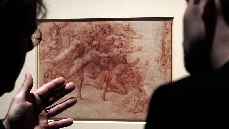 Arkistokuva. Michelangelon teos taidenäyttelyssä Wienissä vuonna 2010.