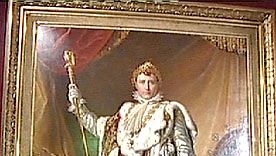 Francois Gérardin maalaama Napoleonin muotokuva. Taulun omistaa Ruotsin kuningas Kaarle XVI Kustaa.