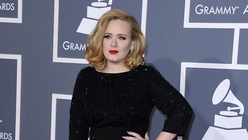 Brittilaulaja Adele Grammy-gaalassa 12.2.2012.
