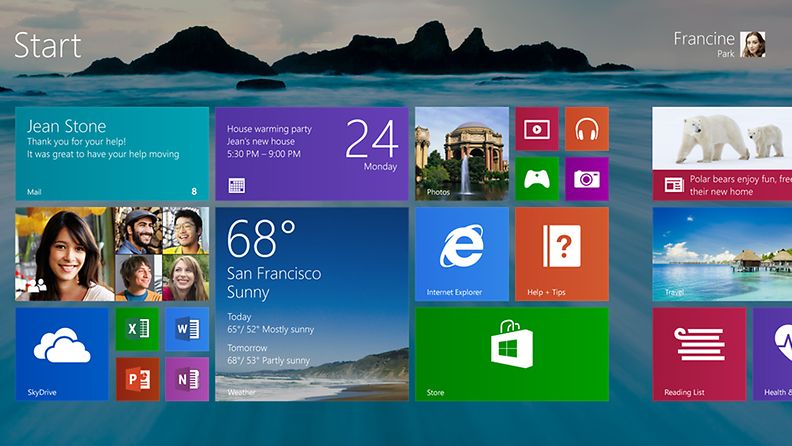 Microsoft antoi esimakua Windows 8.1 -versiosta