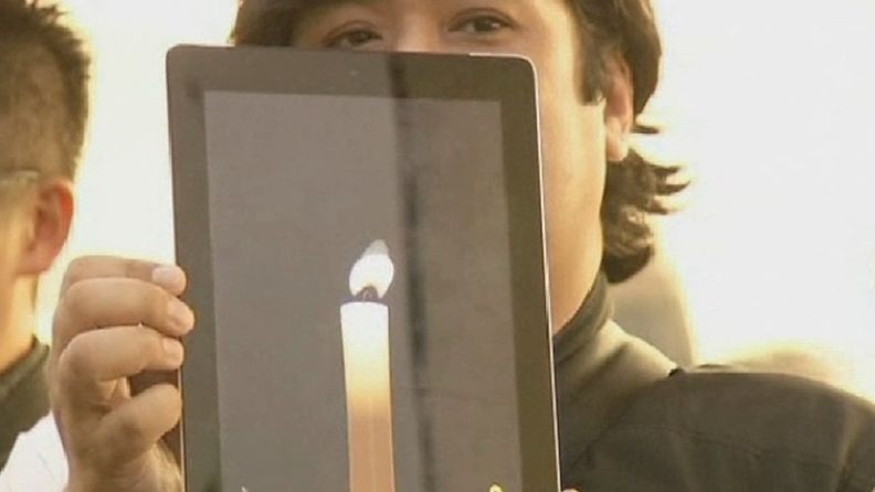 iPad ja kynttilä