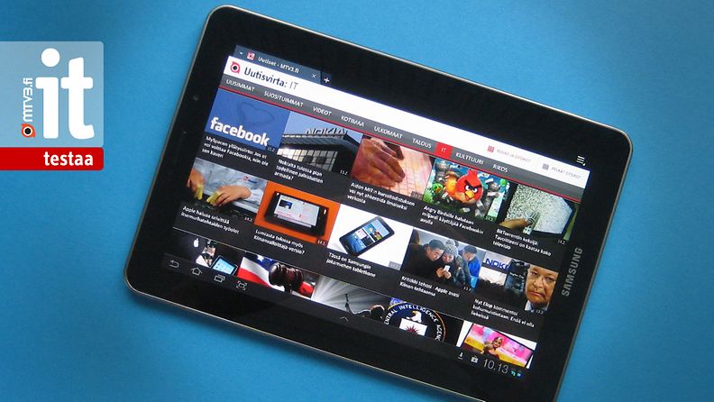 Samsung Galaxy Tab 7.7 -tabletkone. Kuva: Jari Heikkilä