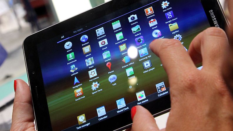Samsung-Galaxy-Tab-7.7 -tabletkone. Kuva: EPA