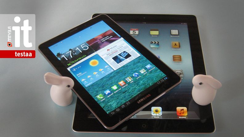 Samsung Galaxy Tab 7.7 ja Apple iPad