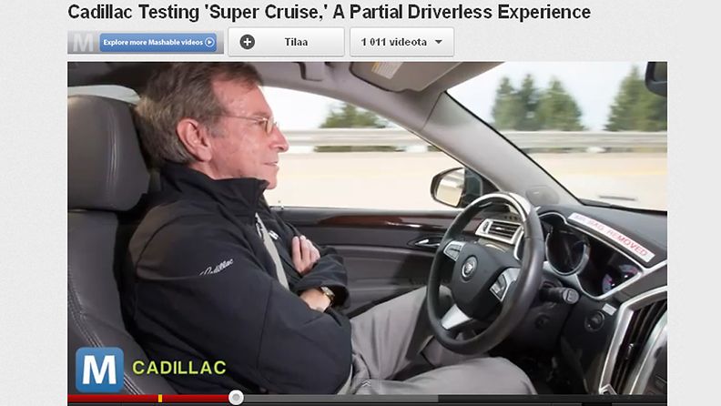Cadillacin kehittämä SuperCruise -itsenäinen ajojärjestelmä.