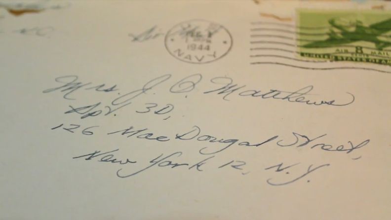 Vuonna 1944 lähetetty kirje pääsi perille Twitterin avulla. Kuvakaappaus Lost Letter Project -YouTube-videosta