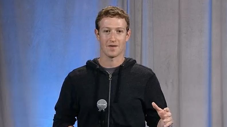 Mark Zuckerberg tiedotustilaisuudessa 4.4.2013