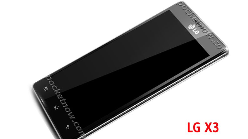 LG X3 älypuhelin. Kuvaruutunäkymä Pocketnow-sivustolta.