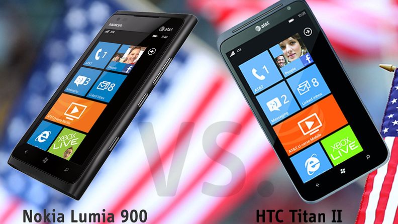 Nokia Lumia 900 ja HTC Titan II. Kuva: Jari Heikkilä