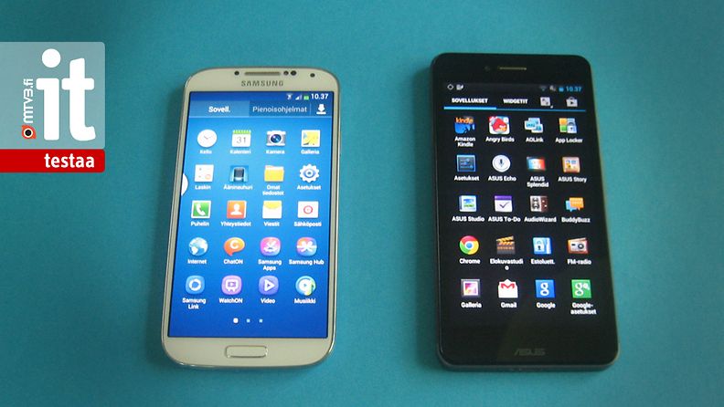 Asus PadFone Infinity ja Samsung Galaxy S4