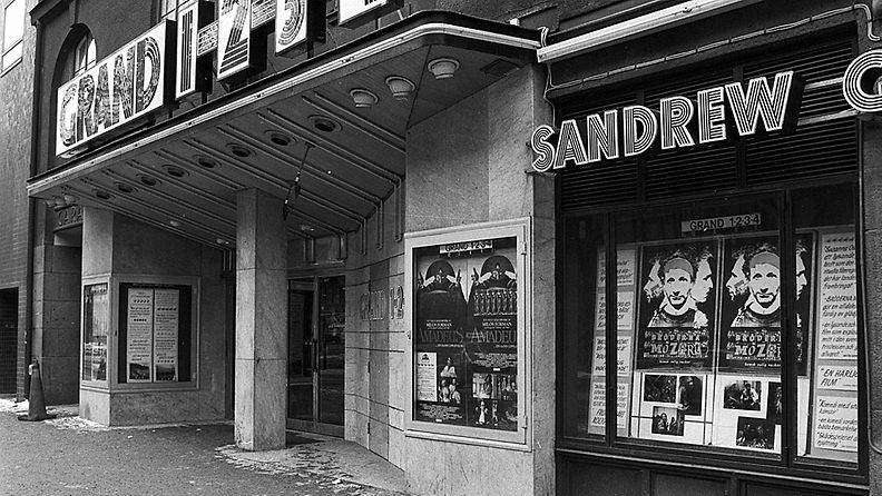 Elokuvateatteri Grand, jossa pääministeri Olof Palme ja vaimonsa Lisbet kävivät katsomassa elokuvan "Bröderna Mozart" ennen kohtalokasta ampumista Sveavägenillä.