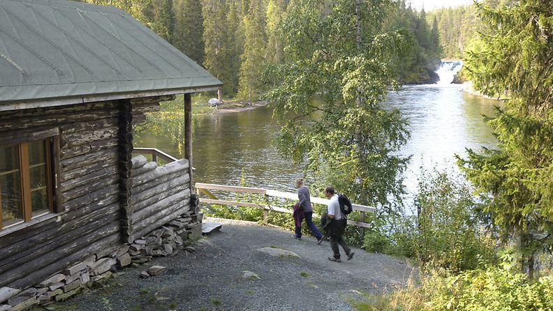 Autiotupa Oulangan kansallispuiston Karhunkierroksen varrella Kuusamossa. 