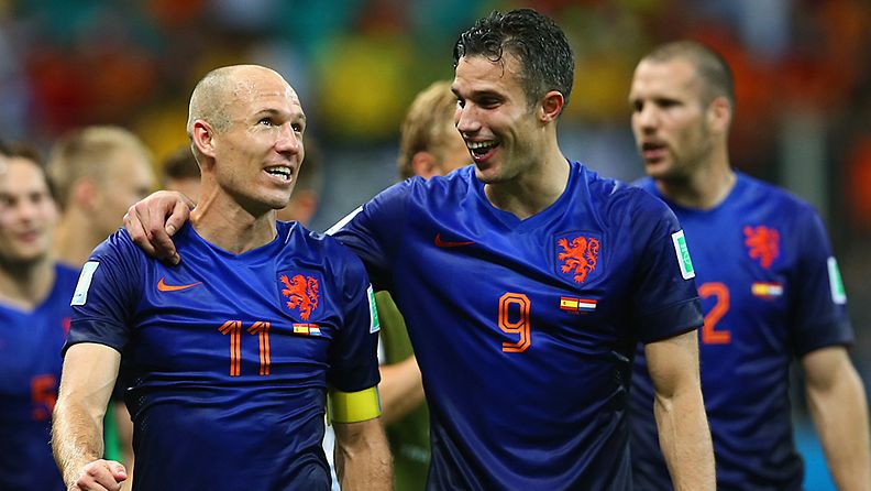 Arjen Robben ja Robin van Persie. 