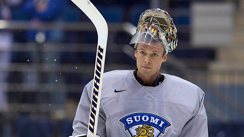 Pekka Rinne on paljon vartijana torstaina Leijonien maalilla. 