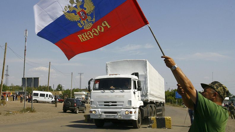 Ukraina Venäjä avustusrekat