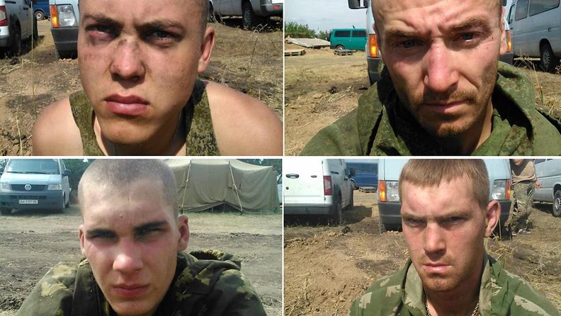 Ukrainassa kiinniotetut venäläiset sotilaat
