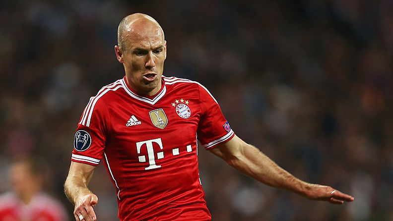 Arjen Robben Bayern Münchenin paidassa. 