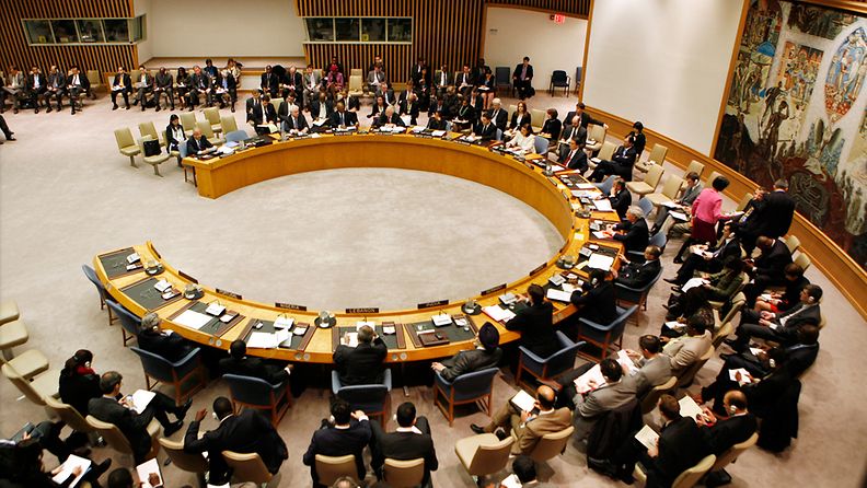 YK:n turvallisuusneuvostossa on yhteensä 15 jäsentä.