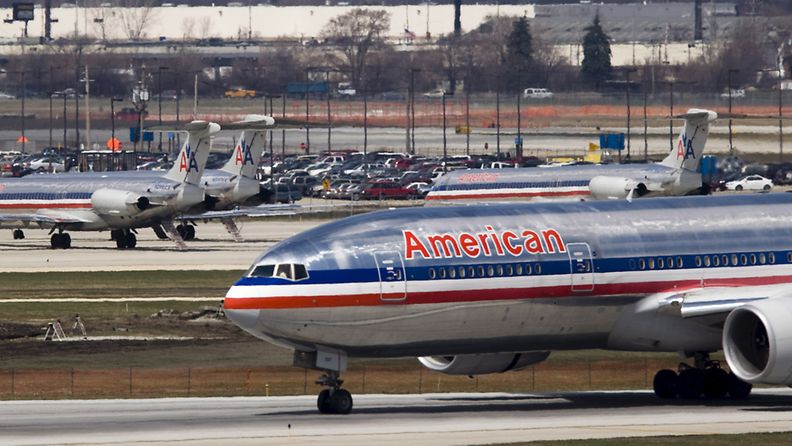 Arkistokuva: American Airlinesin lentokoneita