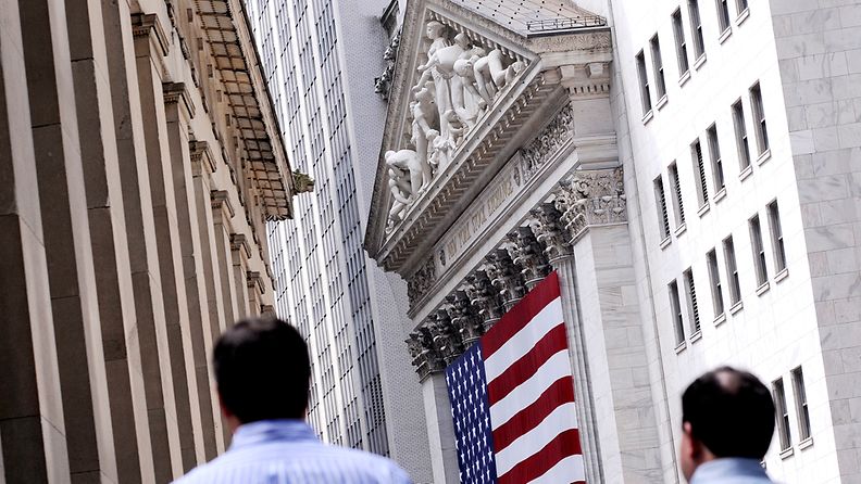New Yorkin pörssi Wall Streetilla. 