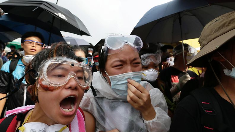 Hongkong mielenosoitus opiskelija
