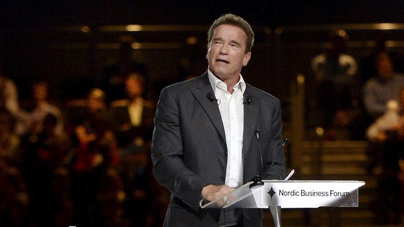 Arnold Schwarzenegger piti hauskan puheen