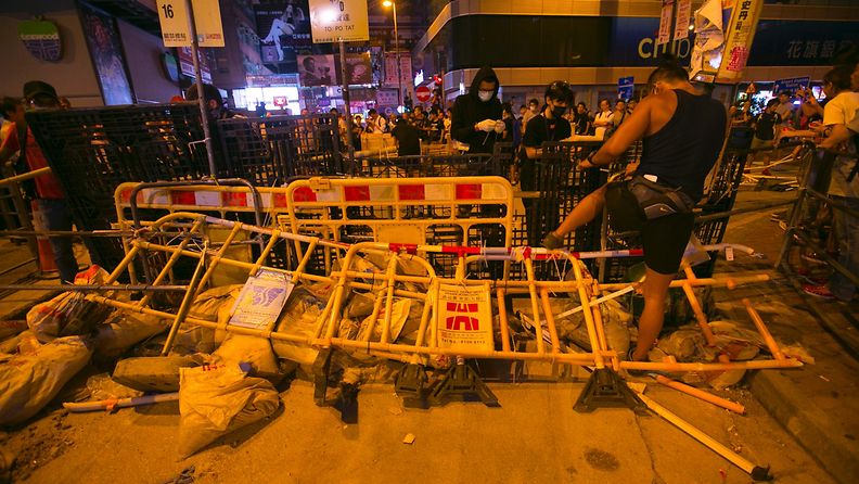 Hongkong, protesti, barrikadi