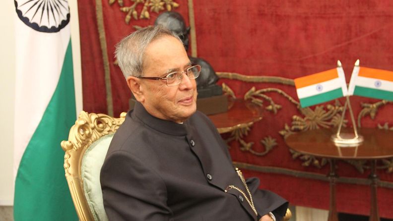 Intian presidentti Mukherjee 2