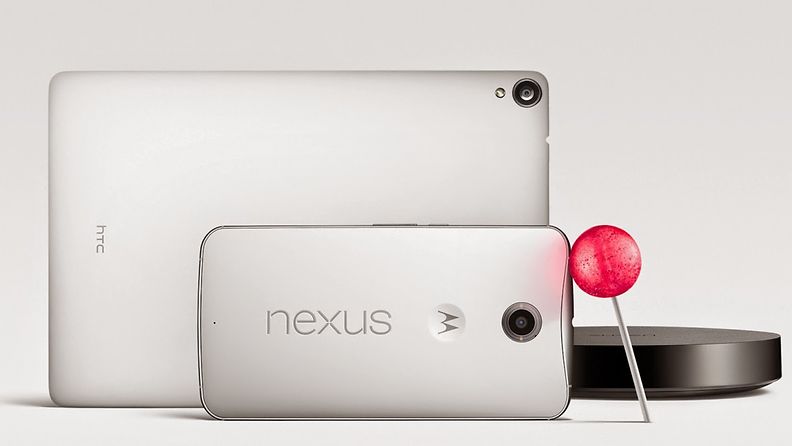 Nexus 9 -tabletti ja Nexus 6 -kännykkä käyttävät Googlen uutta Android Lollipop -käyttöjärjestelmäversiota.