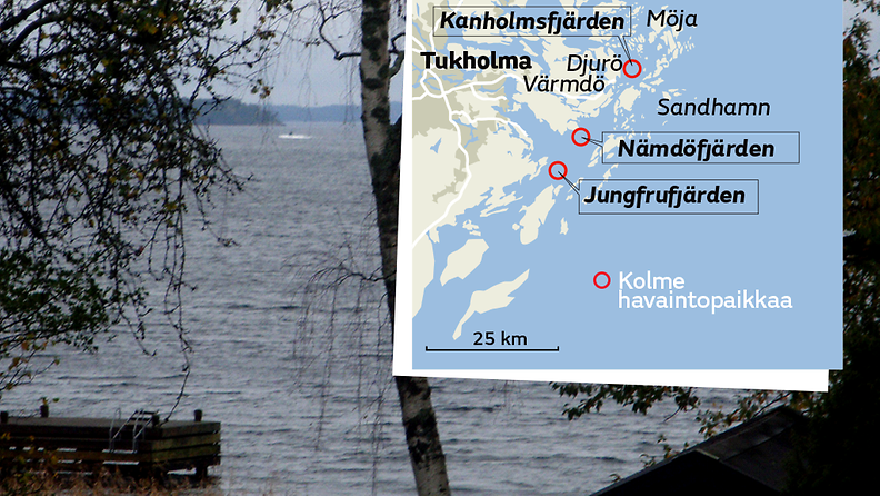 Ruotsi sukellusvene havaintopaikat
