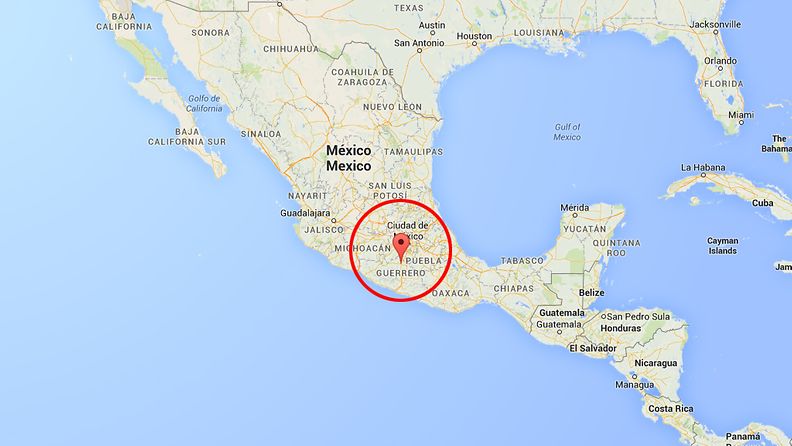 Iguala-Meksiko, kuvakaappaus Google Mapsista