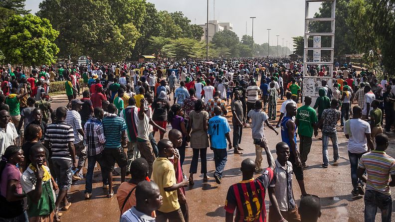 Burkina Faso mielenosoitus presidentti Blaise Compaore