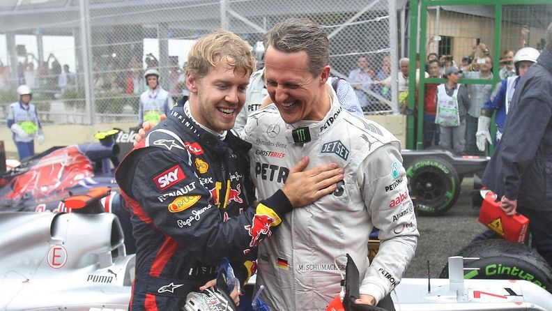 Sebastian Vettel ja Michael Schumacher
