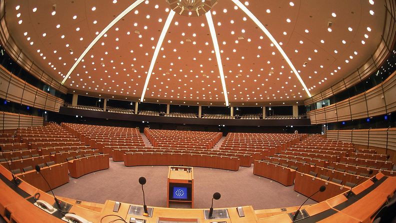 EU-istuntosali, Bryssel, 1995