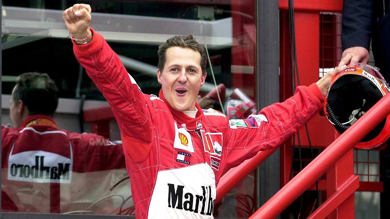 Schumacherista tuli kautta aikain eniten voittoja napsinut F1-kuski Belgiassa syyskuussa 2001.