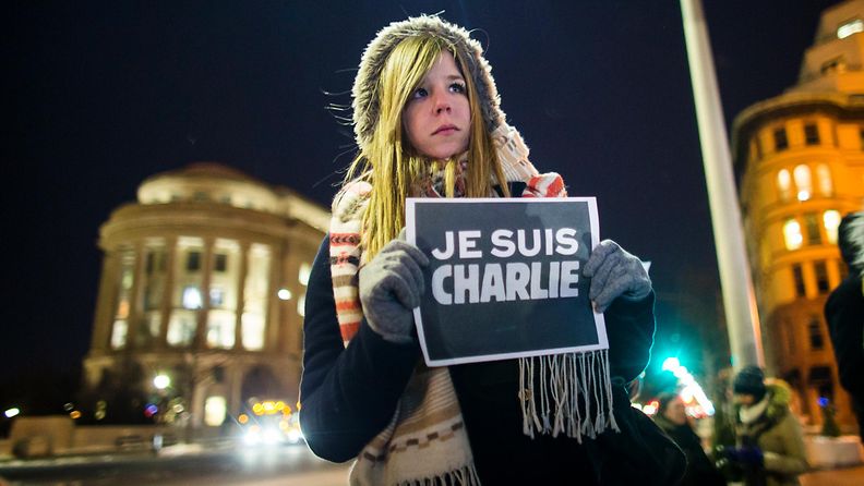 Pariisi Charlie Hebdo mielenosoitus Ranska 
